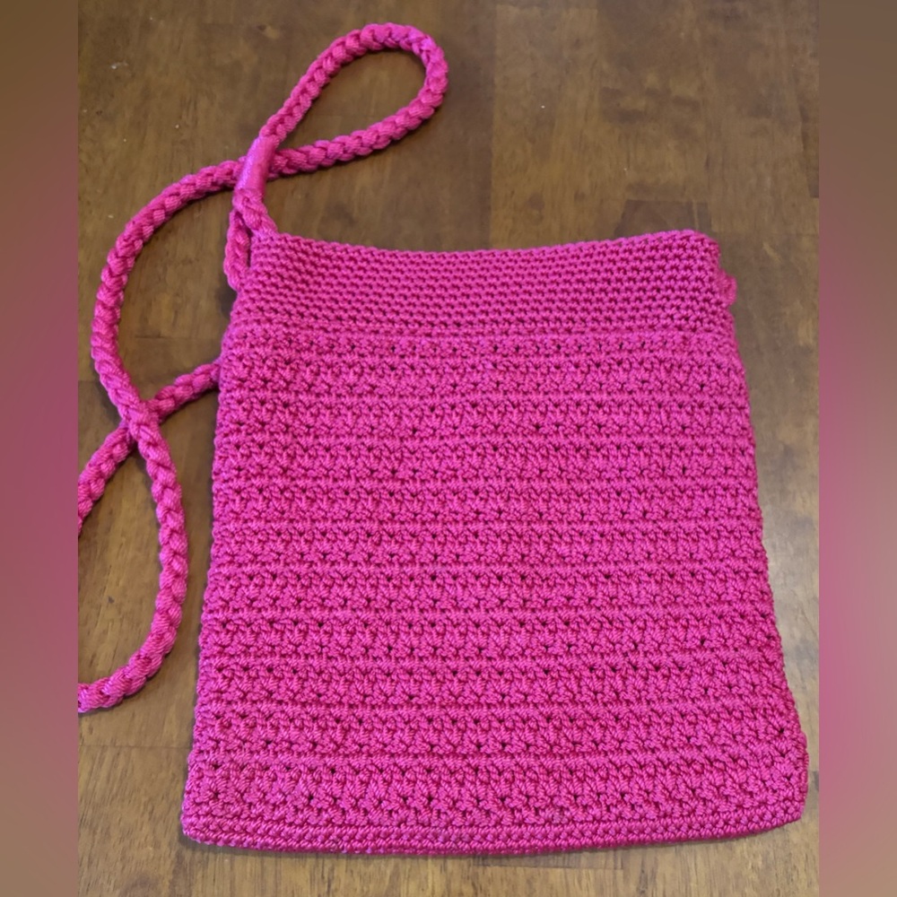 The Sak ~ Lined Crossbody Shoulder Handbag Crochet Purse - Picture 2 of 3